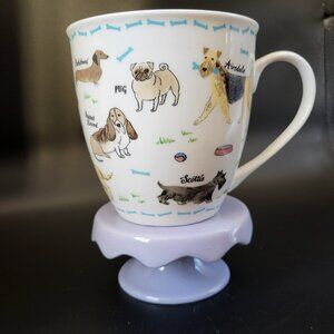 Milly Green Debonair Dogs Coffee Tea Mug 16oz Dog Breeds British Design